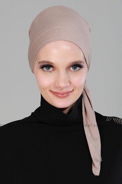 Felicia - Taupe Katoen Turban