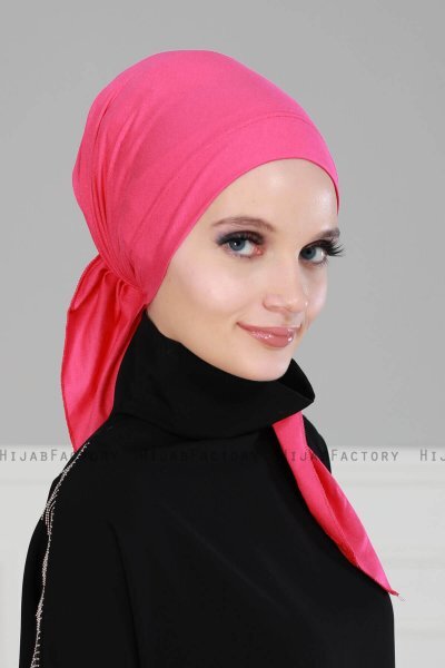Felicia - Fuchsia Katoen Turban