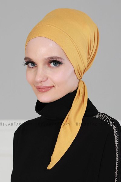 Felicia - Mosterd Katoen Turban