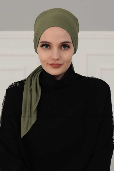 Felicia - Khaki Katoen Turban