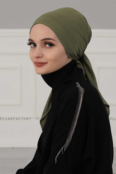 Felicia - Khaki Katoen Turban