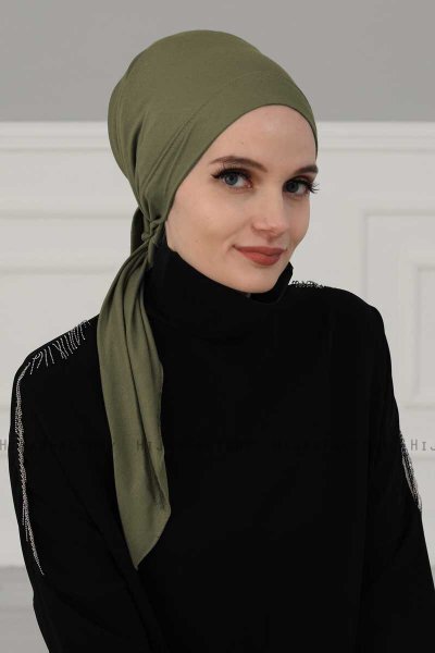 Felicia - Khaki Katoen Turban