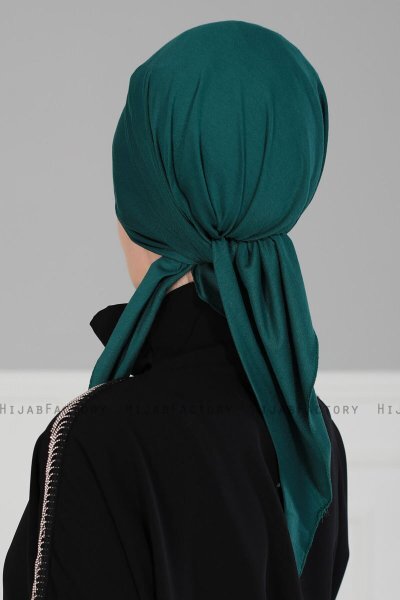 Felicia - Donkergroen Katoen Turban
