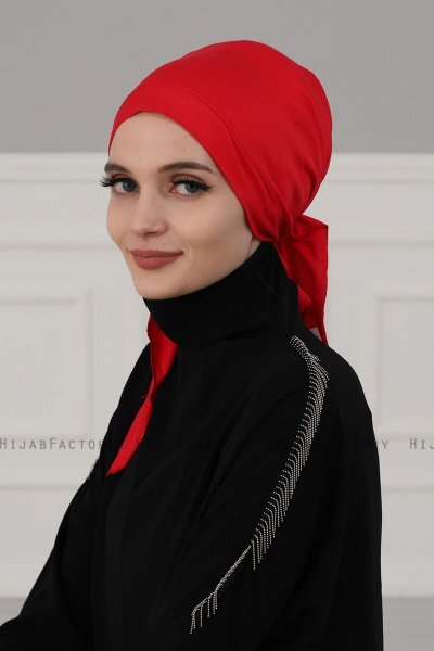 Felicia - Rood Katoen Turban