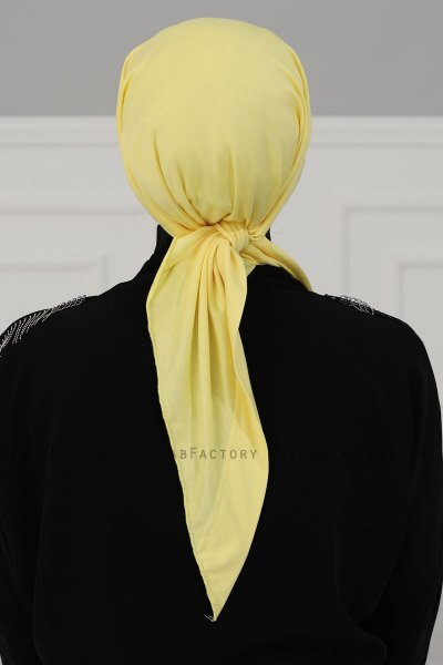 Felicia - Geel Katoen Turban