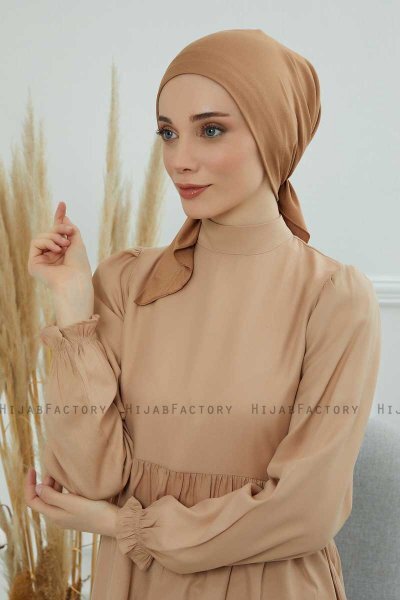 Felicia - Lichtbruin Katoen Turban