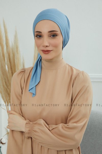 Felicia - Sky Blue Katoen Turban