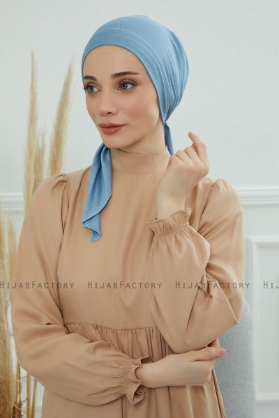 Felicia - Sky Blue Katoen Turban