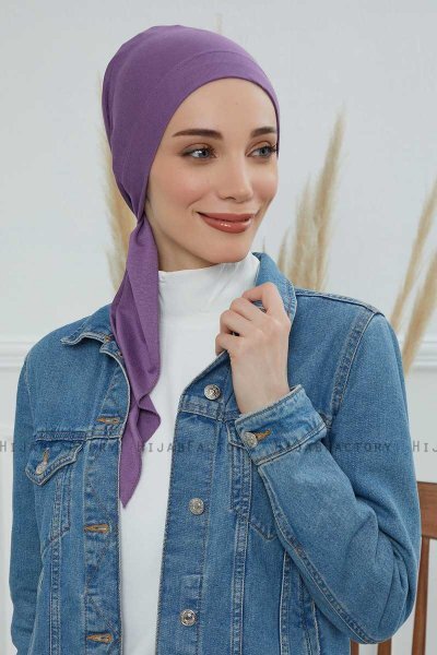 Felicia - Violet Katoen Turban