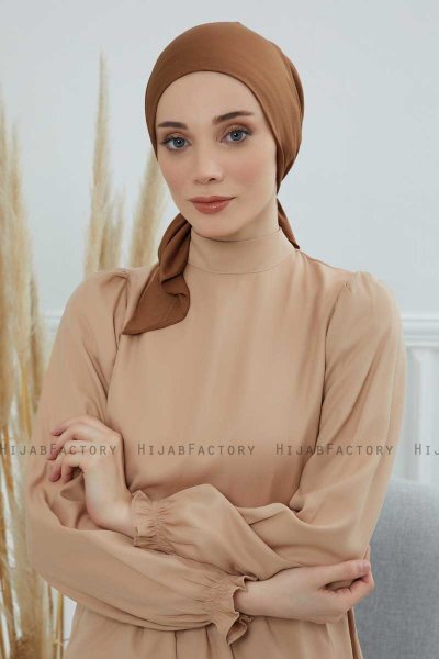 Felicia - Caramel Katoen Turban
