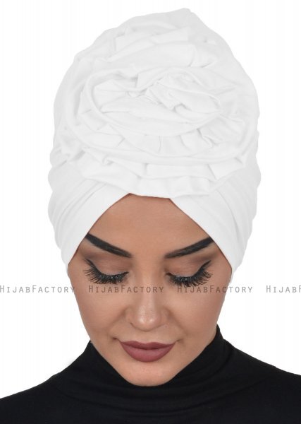 Kerstin - Wit Katoen Turban - Ayse Turban