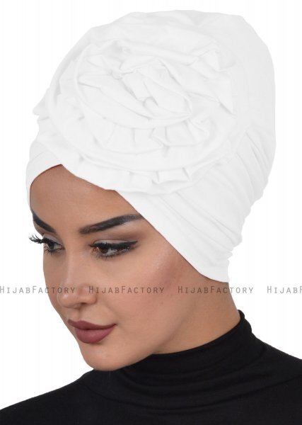 Kerstin - Wit Katoen Turban - Ayse Turban