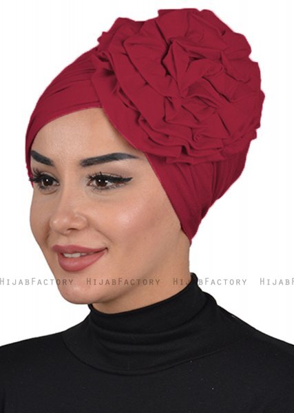 Kerstin - Bordeaux Katoen Turban - Ayse Turban