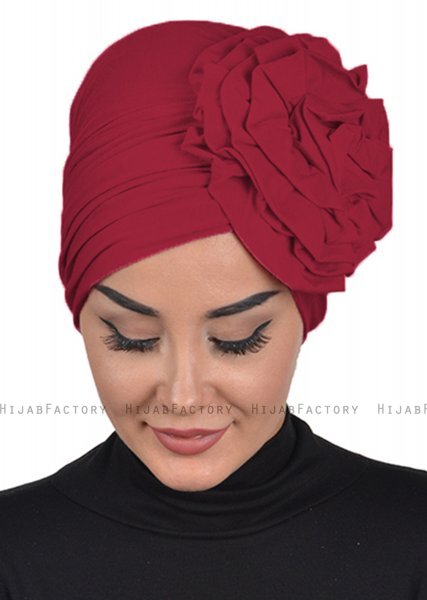 Kerstin - Bordeaux Katoen Turban - Ayse Turban