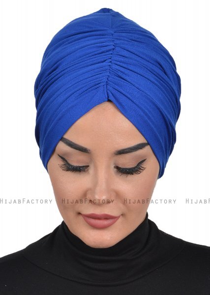 Kerstin - Blauw Katoen Turban - Ayse Turban