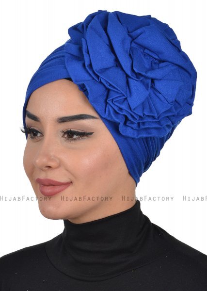 Kerstin - Blauw Katoen Turban - Ayse Turban