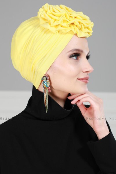 Kerstin - Geel Katoen Turban - Ayse Turban