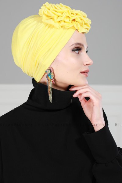 Kerstin - Geel Katoen Turban - Ayse Turban