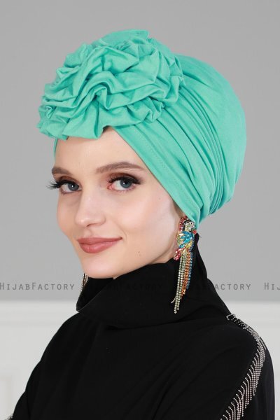Kerstin - Turkoois Katoen Turban - Ayse Turban
