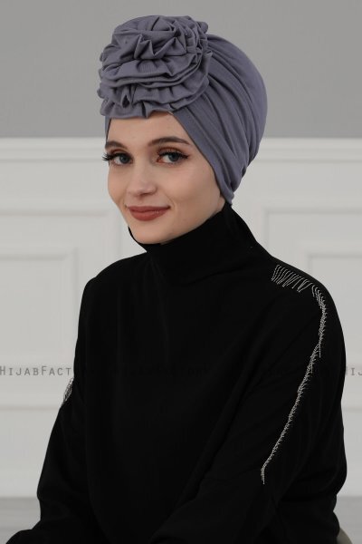 Kerstin - Grijs Katoen Turban - Ayse Turban