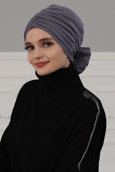 Kerstin - Grijs Katoen Turban - Ayse Turban