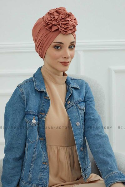 Kerstin - Zalm Katoen Turban