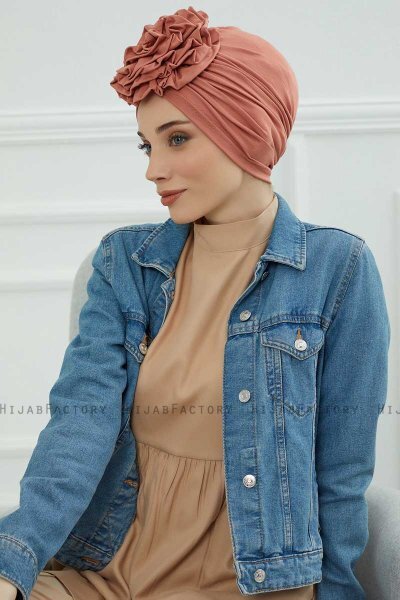Kerstin - Zalm Katoen Turban