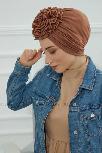 Kerstin - Caramel Katoen Turban