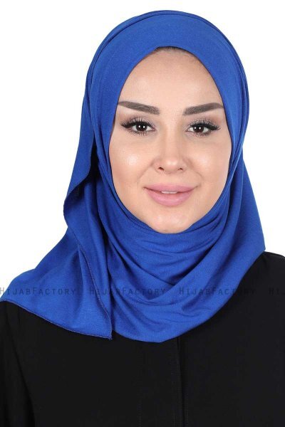 Sigrid - Blauw Katoen Hijab - Ayse Turban