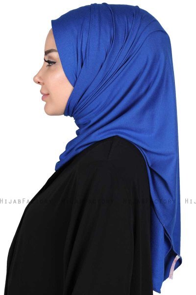 Sigrid - Blauw Katoen Hijab - Ayse Turban