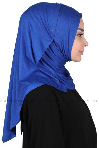 Sigrid - Blauw Katoen Hijab - Ayse Turban