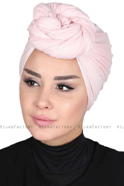 Sigrid - Oudroze Katoen Hijab - Ayse Turban