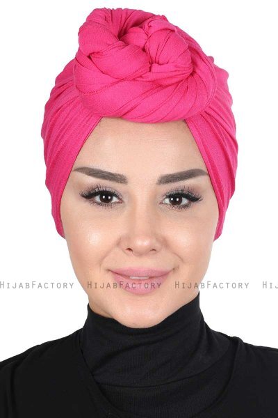 Sigrid - Fuchsia Katoen Hijab - Ayse Turban