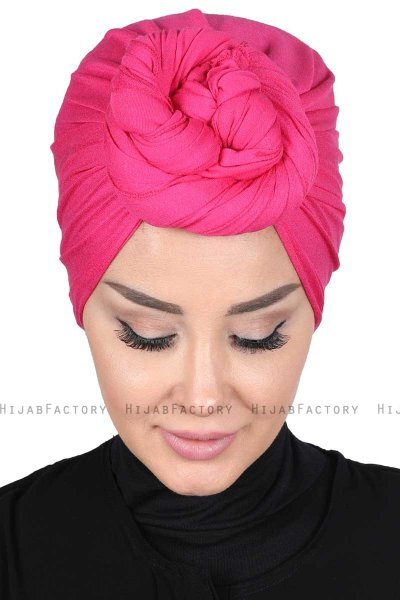 Sigrid - Fuchsia Katoen Hijab - Ayse Turban
