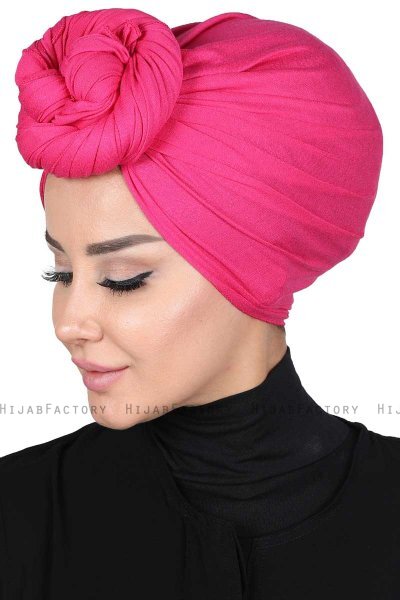 Sigrid - Fuchsia Katoen Hijab - Ayse Turban