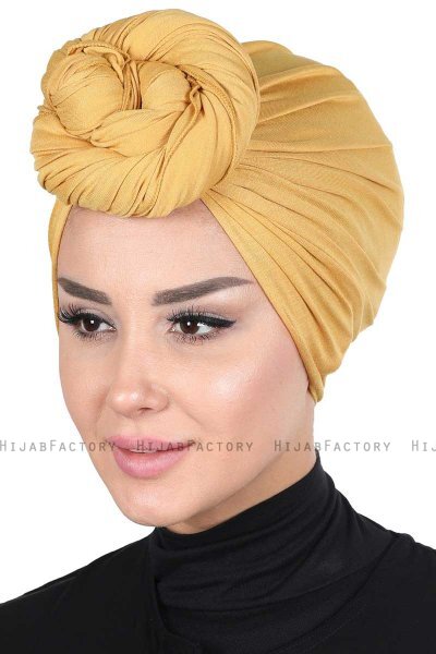 Sigrid - Mosterd Katoen Hijab - Ayse Turban