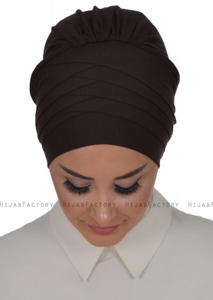 Monica - Bruin Katoen Turban - Ayse Turban