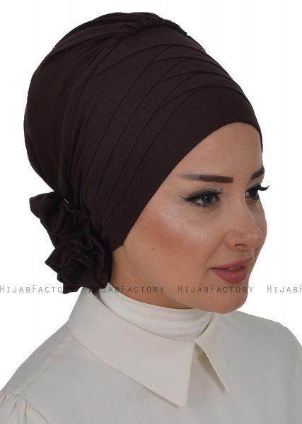 Monica - Bruin Katoen Turban - Ayse Turban