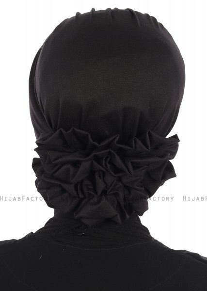 Monica - Zwart Katoen Turban - Ayse Turban