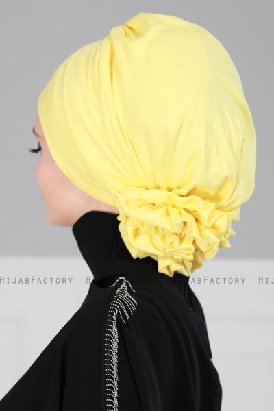 Monica - Geel Katoen Turban - Ayse Turban