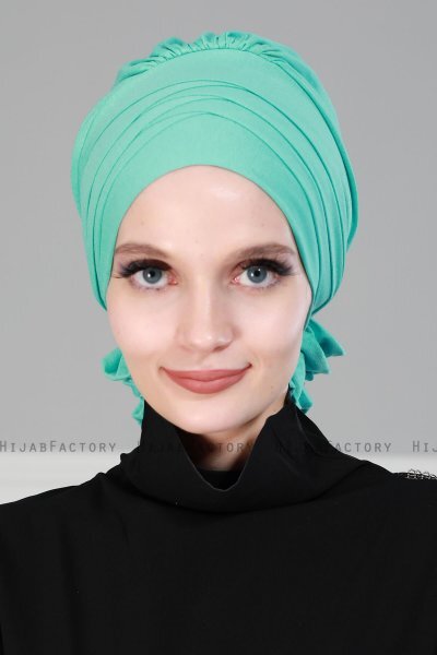 Monica - Turkoois Katoen Turban - Ayse Turban