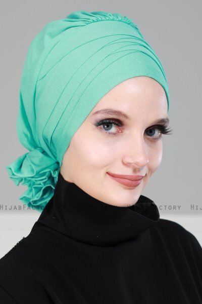 Monica - Turkoois Katoen Turban - Ayse Turban