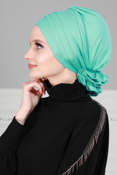 Monica - Turkoois Katoen Turban - Ayse Turban