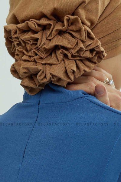 Monica - Lichtbruin Katoen Turban