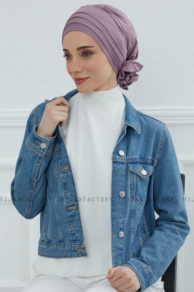 Monica - Lilac Katoen Turban