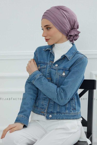 Monica - Lilac Katoen Turban