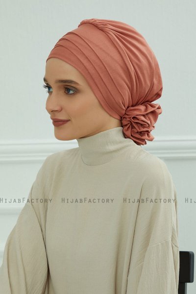 Monica - Zalm Katoen Turban
