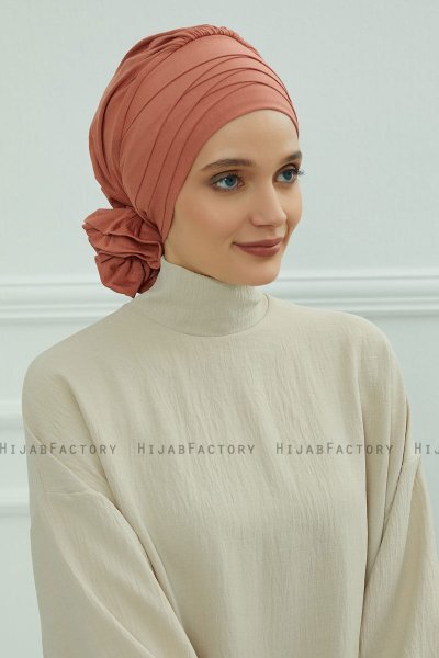 Monica - Zalm Katoen Turban