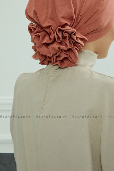 Monica - Zalm Katoen Turban