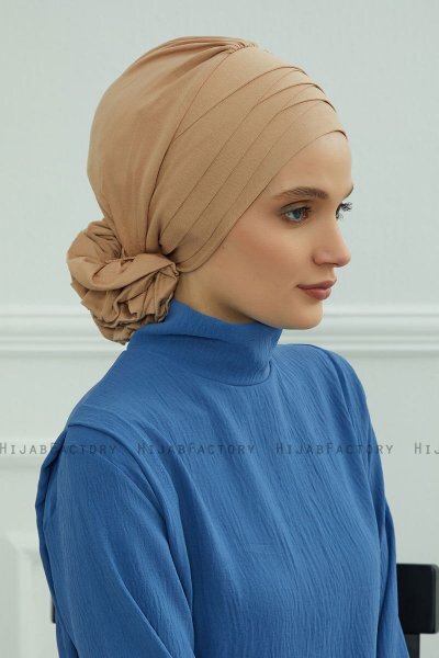 Monica - Sand Katoen Turban